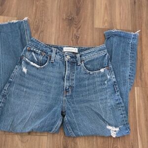 Abercrombie & Fitch Straight Leg Blue Jeans